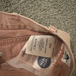 Wrangler Light Pink Festival Shorts